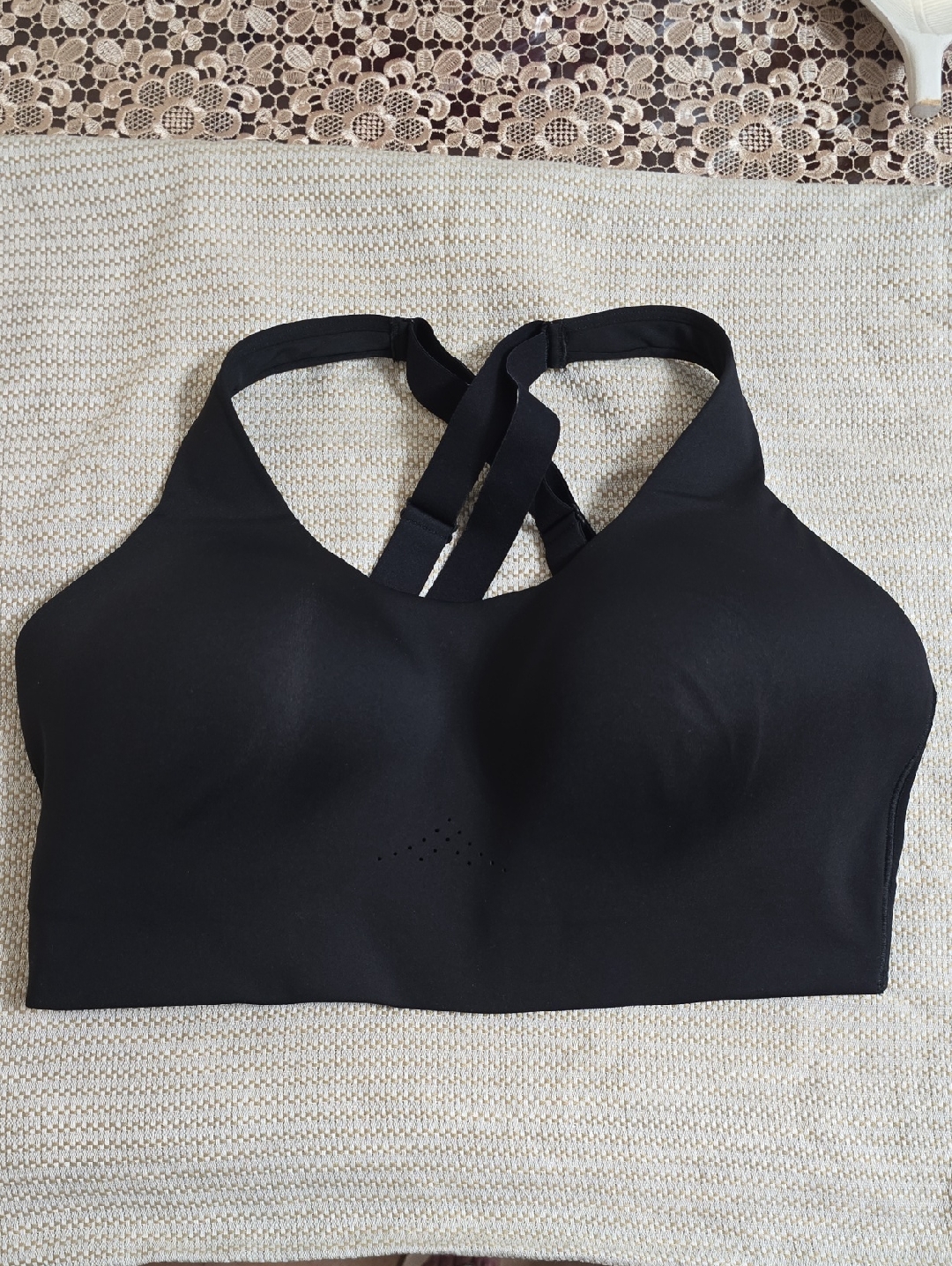 Black Wireless Crossback Comfort Bra  Brand Unlabeled